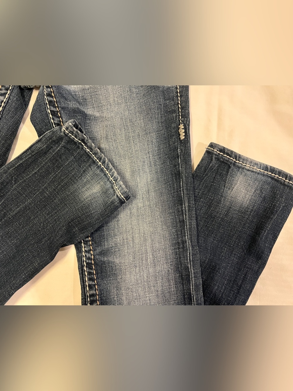 Big Star Jenae Dark Wash Embellished Pocket Jeans size 26 Vintage Y2K - Picture 6 of 15